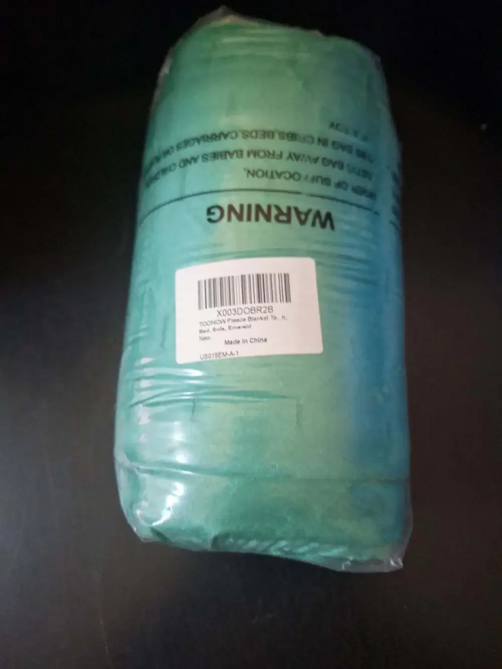TOONOW Fleece Throw Blanket - Emerald Green